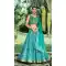 Banarasi Silk Handwork Wedding Wear Heavy Lehenga Choli In Rama Blue - 8026179818