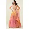 Readymade Designer Dola Silk Embroidery Mirror Work Lehenga Choli In Multi Color - 8051179999