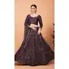 Designer Tabby Silk Grey Color Sequence Embroidery Work Party Wear Lehenga Choli  - 8075180176