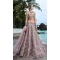Rose Gold Net Embroidered Designer Heavy Wedding Wear Lehenga Choli - 8093180288