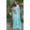 Festival Party Wear Embroidery Work Organza Saree In Sky Blue - 8098180305
