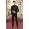 Black Rayon And Satin Hand Work Readymade Men's Wedding Wear Jodhpuri - 81051800370