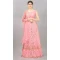 Designer Sequins Work Net Pink Color Party Wear Lehenga Choli - 8132180550