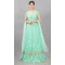 Designer Sequins Work Net Turquoise Color Party Wear Lehenga Choli - 8132180551
