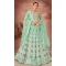 Designer Wedding Wear Premium Georgette Multi Heavy Lehenga Choli In Sea Green Color - 8155180772