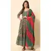 Multi Color Rayon With Floral Print Work Casual Wear Readymade Salwar Kameez - 8169180863