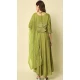 Mehendi Green Color Rayon Plain Casual Wear Readymade Salwar Kameez - 8169180864