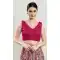 Pink Designer Brocade Embroidery Work Readymade Festival Wear Blouse - 8171180875
