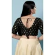 Black Brocade Jacquard Work Designer Function Wear Readymade Blouse - 8172180877