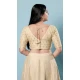 Gold Brocade Jacquard Work Designer Function Wear Readymade Blouse - 8172180879