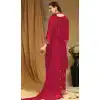Georgette With Embroidery Work Party Wear Palazzo Salwar Suit In Red - 8175180896