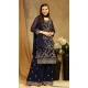 Georgette With Embroidery Work Party Wear Palazzo Salwar Suit In Blue - 8175180900