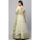 Designer Party Wear Satin Embroidery Work Women Lehenga Choli In Beige - 8177180907