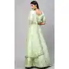 Designer Party Wear Satin Embroidery Work Women Lehenga Choli In Green - 8177180908