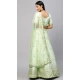 Designer Party Wear Satin Embroidery Work Women Lehenga Choli In Green - 8177180908