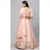 Designer Party Wear Satin Embroidery Work Women Lehenga Choli In Pink - 8177180910