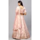 Designer Party Wear Satin Embroidery Work Women Lehenga Choli In Pink - 8177180910