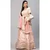 Designer Party Wear Satin Embroidery Work Women Lehenga Choli In Pink - 8177180910