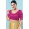 Designer Silk Embroidery Work Party Wear Readymade Blouse In Magenta - 8182180932