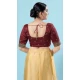 Designer Silk Embroidery Work Party Wear Readymade Blouse In Maroon - 8182180933