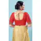 Designer Silk Embroidery Work Party Wear Readymade Blouse In Red - 8182180935