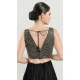 Black Color Silk Embroidery Designer Party Wear Readymade Blouse - 8183180939