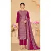 Pink Blooming Vichitra Embroidery Work Party Wear Salwar Kameez - 8184180941
