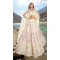 Off White Pure Net Embroidery Work Designer Wedding Wear Heavy Lehenga Choli - 8189180984