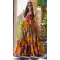 Heavy Rayon Digital Printed Party Wear Readymade Gown In Multi Color - 11167199366