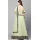 Sequins Work Georgette Green Designer Party Wear Heavy Lehenga Choli - 8195181009