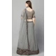 Sequins Work Georgette Grey Designer Party Wear Heavy Lehenga Choli - 8195181010