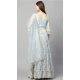 Heavy Designer Net With Thread Work Party Wear Lehenga Choli In Grey - 8196181013
