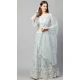 Heavy Designer Net With Thread Work Party Wear Lehenga Choli In Grey - 8196181013