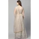 Heavy Designer Net With Thread Work Party Wear Lehenga Choli In Off White - 8196181014