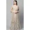 Heavy Designer Net With Thread Work Party Wear Lehenga Choli In Off White - 8196181014