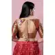 Gold Multi Color Brocade Weaving Work Designer Traditional Wear Readymade Blouse - 8197181016
