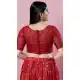 Maroon Net Embroidery Work Designer Traditional Wear Readymade Blouse - 8197181019