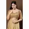 Gold Net Sequins Work Designer Function Wear Readymade Blouse - 8198181026
