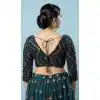 Silk With Sequins Work Function Wear Designer Readymade Blouse In Fire Blue - 8208181083