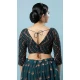 Silk With Sequins Work Function Wear Designer Readymade Blouse In Fire Blue - 8208181083