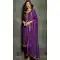 Embroidery Work Jacquard Purple Designer Festival Wear Salwar Kameez - 8214181114