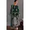Velvet Embroidered Designer Pakistani Salwar Kameez In Green - 11193199546