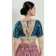 Silk Embroidery Work Peacock Blue Designer Festive Wear Readymade Blouse - 8226181203