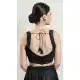 Black Silk Plain Designer Festive Wear Readymade Blouse - 8226181204