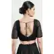 Net Embroidery Work Black Designer Festive Wear Readymade Blouse - 8226181206