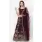 Party Wear Georgette Wine Mirror Work Designer Lehenga Choli - 8229181219