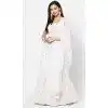 Party Wear Georgette White Sequinned Work Designer Lehenga Choli - 8229181220
