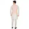 Art Silk Cream Resham Work Designer Men's Readymade Kurta Pajama - 8220181154