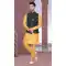 Art Silk Yellow Woven Work Designer Men's Readymade Kurta Pajama - 8220181156