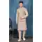 Light Beige Banarasi Silk Resham Work Men Readymade Kurta Pajama With Jacket - 8232181267
